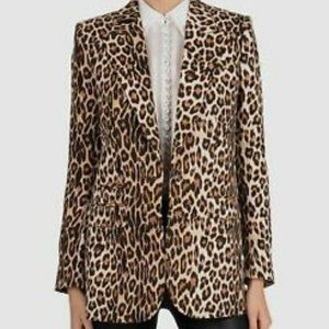 nwot The KOOPLES Leopard Animal Print Pants blazer suit set
